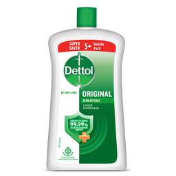 Dettol Liquid Handwash Bottle - Original Hand Wash- 900ml | Germ Defence Formula | 10x Better Germ Protection
