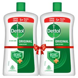 Dettol Liquid Handwash Bottle - Original Hand Wash- 900ml (Pack of 2) | Germ Defence Formula | 10x Better Germ Protection