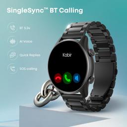 Fastrack Astor FR2 Pro Smartwatch with 1.43” AMOLED Display with 466 * 466 Pixel Resolution|SingleSync BT Calling|AI Voice Assistant|100+ Sports Modes and Watchfaces|Upto 5 Day Battery|IP68