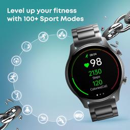 Fastrack Astor FR2 Pro Smartwatch with 1.43” AMOLED Display with 466 * 466 Pixel Resolution|SingleSync BT Calling|AI Voice Assistant|100+ Sports Modes and Watchfaces|Upto 5 Day Battery|IP68