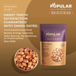POPULAR FIT-EATS Goldern Zahidi Dates, 500 gm