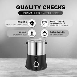 Preethi Stainless Steel Astra Expert Table Top Wet Grinder With Food Processor, 2 Liter