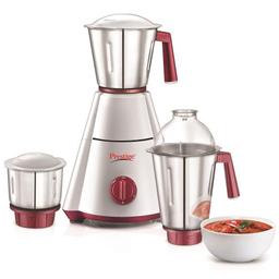 Prestige Nakshatra Plus 750W 750-Watt Mixer Grinder - Nakshatra Plus with 3 Jars (White/Red)