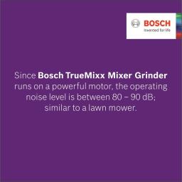 BOSCH TrueMixx Style 750 W Mixer Grinder (MGM6642WIN | 4 Jars | White, Steel)