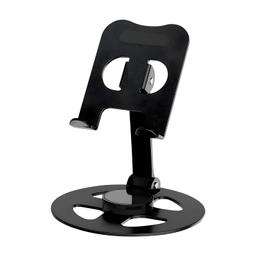 IVON Multifunctional Aluminum Mobile Stand and Tablet Stand with 360° Rotating Base and Adjustable Angle Compatible with iPad iPhone & Smartphones.