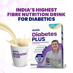 Horlicks Diabetes Plus, Vanilla, 400G, Powder | Helps Manage Blood Sugar | Starts Working From Day 1