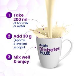 Horlicks Diabetes Plus, Vanilla, 400G, Powder | Helps Manage Blood Sugar | Starts Working From Day 1