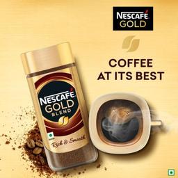 Nescafe Gold Blend Rich and Smooth Instant Coffee Powder, 200g Jar