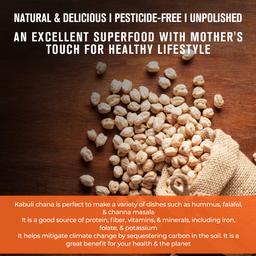 Safe Harvest Pesticide Free Kabuli Chana Premium (Big Size) 500g