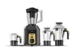 Havells Klassic 1000 watts 4 Jar Mixer Grinder I 2.5 Kg Double Ball Bearing Copper Motor & Polycarbonate Jar, Lids with Lock (Grey)