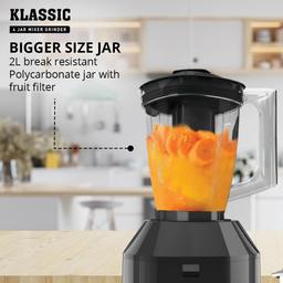 Havells Klassic 1000 watts 4 Jar Mixer Grinder I 2.5 Kg Double Ball Bearing Copper Motor & Polycarbonate Jar, Lids with Lock (Grey)