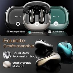 Boult Newly Launched Klarity 1 in Ear TWS Earbuds with 80Hrs Playtime, Liquid Metal Body, Dual Device Pairing, 4 Mics ENC, 45ms Low Latency, 13mm Bass Drivers Ear Buds Bluetooth 5.4 (Skyline Grey)