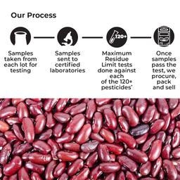 Safe Harvest Pesticide-Free Rajma Kashmiri | Natural & Healthy | No Artifical Flavours - 500Gram