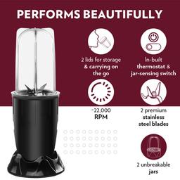 GREENCHEF Spl Combo/  Smash Blender 400Wt & Chopper - Effortless Vegetable and Fruit Chopping GREENCHEF Electric Kettle (Silver Black,1.5L),600 Watts,1.5 Liter