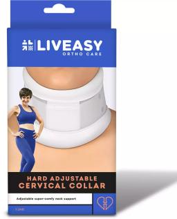 Liveasy Ortho Care Hard Adjustable Cervical Collar Large