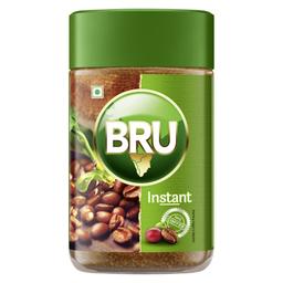 Bru Instant with Great Aroma of Freshly Roasted Coffee Beans | Authentic Taste of Coffee from South Indian Plantations | 100% Coffee, 100g Jar