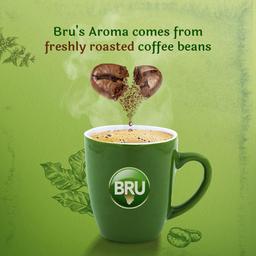 Bru Instant with Great Aroma of Freshly Roasted Coffee Beans | Authentic Taste of Coffee from South Indian Plantations | 100% Coffee, 100g Jar