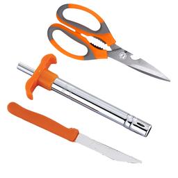 N - Duraa Kichen Gas Lighter With N-Duraa Kitchen Scissors (Pack of 3 Pcs)
