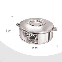 N-Duraa Stainless Steel Idli Maker with 4 Plates (16 Idly) Idli Cooker Pot & N - Duraa Hot & Cold Stainless Steel Casserole, 1500ML,