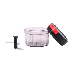 EX- Greenchef Mini Pro Chopper with 3 Sharp Stainless Steel Blades 600 ml, Anti Slip Silicone, Compact, Air Tight lid,