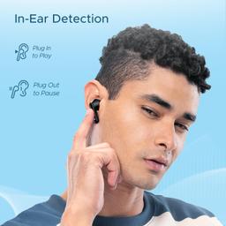 boAt Airdopes 120 Truly Wireless in Ear Ear Buds w/in Ear Detection, 40 hrs Playtime Quad Mics with ENx™ Tech, ASAP™ Charge, IWP™ Tech, Beast™ Mode with 65 ms Low Latency, BTv5.3 & IPX4(Active Black)