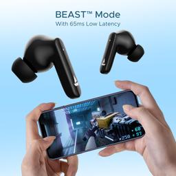 boAt Airdopes 120 Truly Wireless in Ear Ear Buds w/in Ear Detection, 40 hrs Playtime Quad Mics with ENx™ Tech, ASAP™ Charge, IWP™ Tech, Beast™ Mode with 65 ms Low Latency, BTv5.3 & IPX4(Active Black)