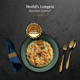 Daawat Biryani Basmati Rice, 5 Kg| World’s Longest Rice Grain expands 24mm* | Tasty, Non-sticky & Rich Aroma |Naturally Aged