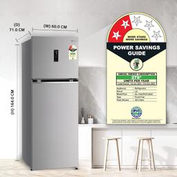 LG 322 L 2 Star Frost-Free Smart Inverter Wi-Fi Double Door Refrigerator Appliance (2023 Model, GL-T342TPZY, Shiny Steel, Convertible & Door Cooling+)