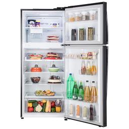 LG 412 L 1 Star Frost-Free Smart Inverter Double Door Refrigerator (GL-T432AESR, Ebony Sheen, Convertible & Door Cooling+)