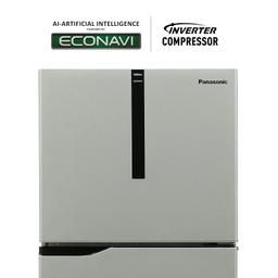 Panasonic 260 L Double Door 3 Star AI Enabled Inverter Technology Frost Free Refrigerator (NR-TH272CVHN, Electric Grey, Jumbo Fresh Vegetable Basket,2023 Model)