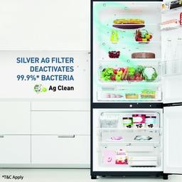 Panasonic NR-BK468BQKN 401l 2 Star Prime Convertible AI Econavi 6-Stage Smart Inverter Frost-Free Double Door Bottom Mount Refrigerator