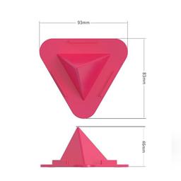 Portable Three-Sided Triangle Stand Mobile Paradise Pyramid Shape Mobile Holder (Pack of 2)