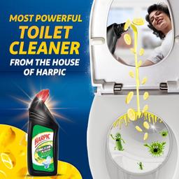 Harpic 750 ml - Citrus, Germ & Stain Blaster Disinfectant Toilet Cleaner Liquid |Suitable for Toilet Bowls
