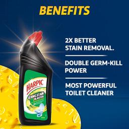 Harpic 750 ml - Citrus, Germ & Stain Blaster Disinfectant Toilet Cleaner Liquid |Suitable for Toilet Bowls