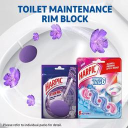 Harpic Hygienic Toilet Cleaner Rim Block, Lavender - 26 g (Pack of 3) | India's # 1 Toilet Cleaner