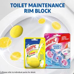 Harpic Hygienic Toilet Cleaner Rim Block, Citrus - 26 g (Pack of 3) | India's # 1 Toilet Cleaner