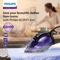 Philips Perfect Care Power Life Steam Iron GC3925/34, 2400W,