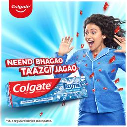 Colgate MaxFresh Toothpaste, Blue Gel Paste with Menthol for Super Fresh Breath, 300g, 150g X 2 (Peppermint Ice, Saver Pack)