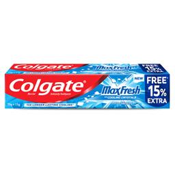 Colgate MaxFresh Toothpaste, Blue Gel Paste with Menthol for Super Fresh Breath, 70g + 11g (Peppermint Ice)