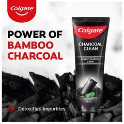 Colgate Charcoal Clean 240g (120g x 2, Pack of 2) Black Gel Toothpaste, Pack of Deep Clean Toothpaste With Bamboo Charcoal & Wintergreen Mint For Plaque Removal, Tingling Fresh Mouth Experience