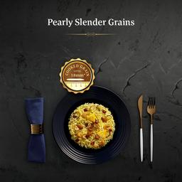 Daawat Pulav Basmati Rice 5Kg| Pearly slender Grains| Cooked Grain Upto 18mm*| Long & Fluffy Pulav Rice