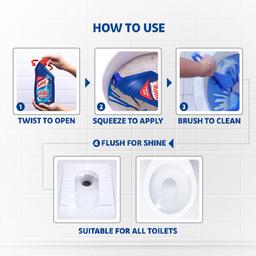 Harpic 1 Litre (Pack of 2) - Original, Disinfectant Toilet Cleaner Liquid | Suitable for Toilet Bowls