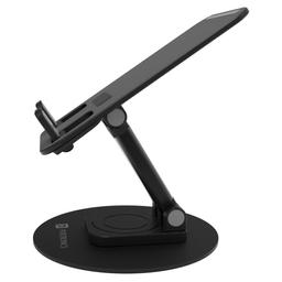 IVON Mobile Stand Holder for Desk Sturdy, Anti-Slip, Height & Angle Adjustable Mobile Holder (Black) IV - HL 20