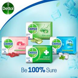 Dettol Cool Germ Protection Bathing Soap bar, 125gm (Pack of 4)
