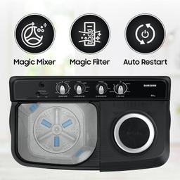Samsung 8.5 kg, 5 star, Semi-Automatic Washing Machine (WT85C4200GG/TL, Air Turbo Drying, LIGHT GRAY)