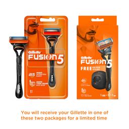 Gillette Fusion Razor for Men with blades | With Back blade beard shaper | Face Razor with Precision trimmer | Style Beard Edges| Perfect Shave Perfect shape | Beard Styling Razor for Men