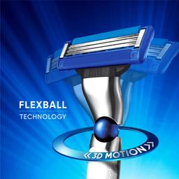 Gillette Mach 3 Turbo Shaving Razor for Men | Most Comfortable shave | Flexiball & Dynamic Pivot for Safe shave | Anti-Friction Blades & Lubricating Strip for smooth shave and sensitive skin