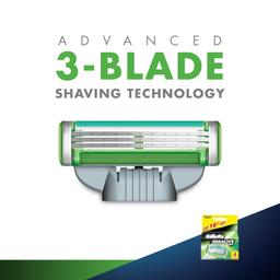 Gillette Mach 3 Sensitive Manual Shaving Razor Blades - 4S Pack (Cartridge), Men - 4 Count