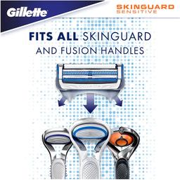 Gillette Skinguard Manual Shaving Razor Blades- Pack Of 4 Cartridges, Men