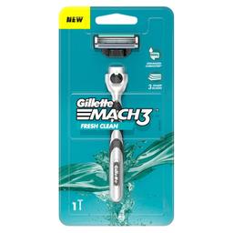 Gillette Mach 3 Razor for men Most Comfortable shave| 3 blade Razor for men | Anti-Friction Blades for safe shave | Lubricating Strip for smooth shave & sensitive skin | Metal Handle & Superior Grip